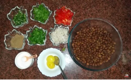 kala chana chaat recipe