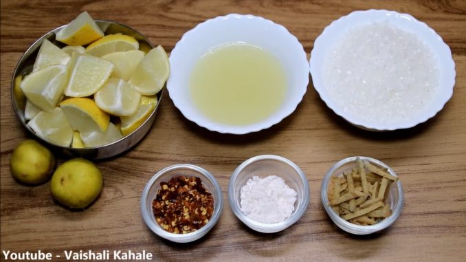 Nimbu ka Khatta Meetha Achar Recipe