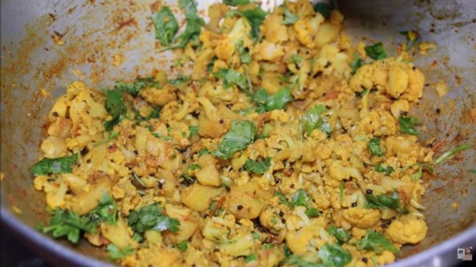 aloo gobhi ki sukhi sabzi