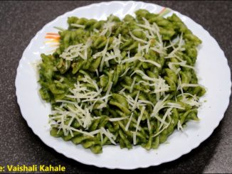 palak pasta recipe video by vaishali kahale