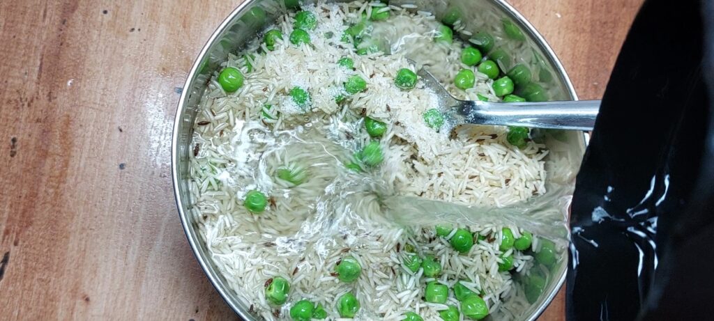 Matar Jeera Rice