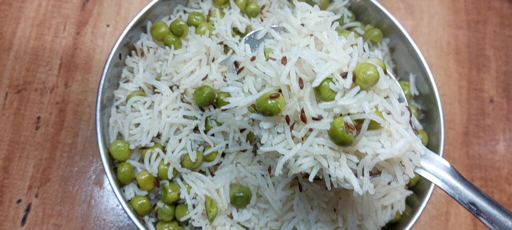 Matar Jeera Rice