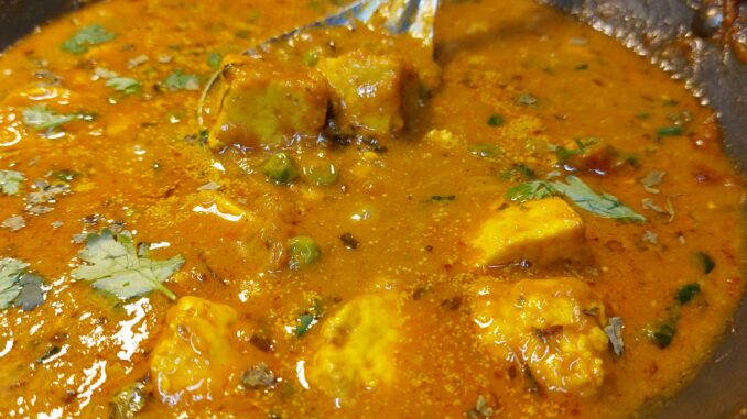 matar paneer sabji ki recipe