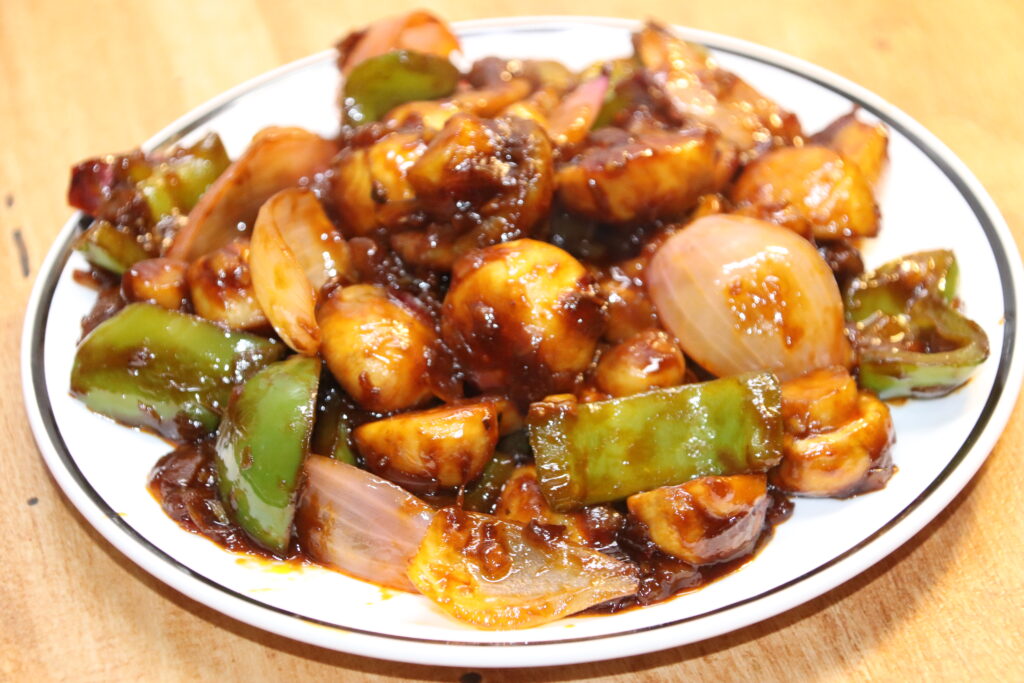 Restaurant Style Chilli Mushroom