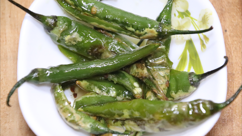 Fried Green Chilli Recipe