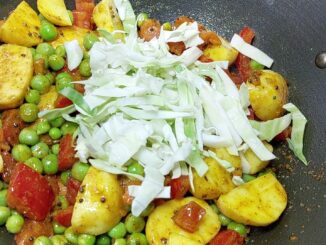 Aloo Cabbage Fry indian recipe